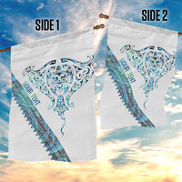 Kahui Whetu Paua shell Kowhaiwhai Taniko Personalised Garden Flag Manta Ray Shark-Turtle Maori Tribal Style LT9 - Polynesian Pride