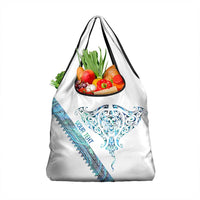 Kahui Whetu Paua shell Kowhaiwhai Taniko Personalised Grocery Bag Manta Ray Shark-Turtle Maori Tribal Style LT9 1-pack One Size Blue - Polynesian Pride