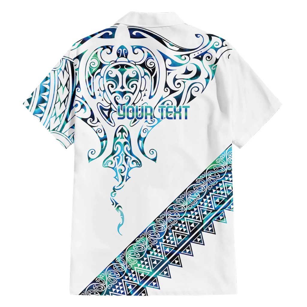 Kahui Whetu Paua shell Kowhaiwhai Taniko Personalised Hawaiian Shirt Manta Ray Shark-Turtle Maori Tribal Style LT9 - Polynesian Pride