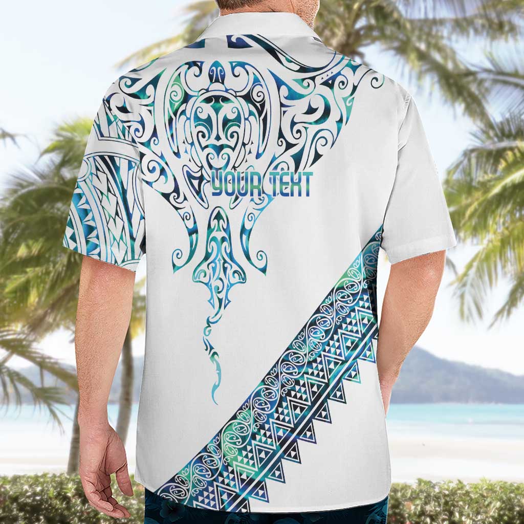Kahui Whetu Paua shell Kowhaiwhai Taniko Personalised Hawaiian Shirt Manta Ray Shark-Turtle Maori Tribal Style LT9 - Polynesian Pride
