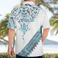 Kahui Whetu Paua shell Kowhaiwhai Taniko Personalised Hawaiian Shirt Manta Ray Shark-Turtle Maori Tribal Style LT9 - Polynesian Pride