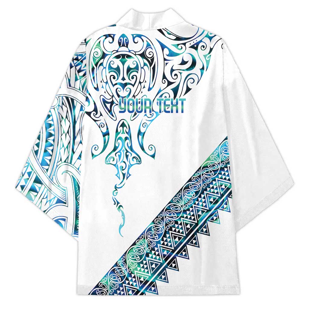 Kahui Whetu Paua shell Kowhaiwhai Taniko Personalised Kimono Manta Ray Shark-Turtle Maori Tribal Style LT9 - Polynesian Pride