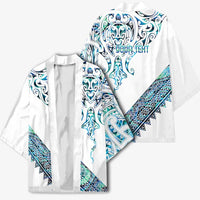 Kahui Whetu Paua shell Kowhaiwhai Taniko Personalised Kimono Manta Ray Shark-Turtle Maori Tribal Style LT9 - Polynesian Pride