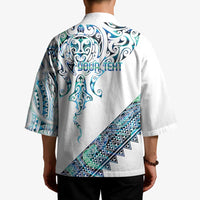 Kahui Whetu Paua shell Kowhaiwhai Taniko Personalised Kimono Manta Ray Shark-Turtle Maori Tribal Style LT9 - Polynesian Pride