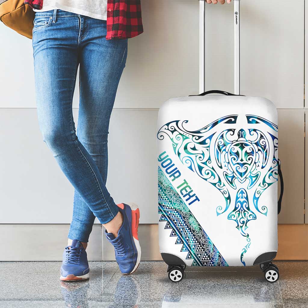 Kahui Whetu Paua shell Kowhaiwhai Taniko Personalised Luggage Cover Manta Ray Shark-Turtle Maori Tribal Style LT9 - Polynesian Pride
