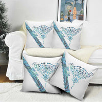 Kahui Whetu Paua shell Kowhaiwhai Taniko Personalised Pillow Cover Manta Ray Shark-Turtle Maori Tribal Style LT9 - Polynesian Pride