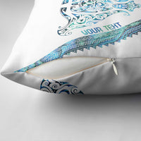 Kahui Whetu Paua shell Kowhaiwhai Taniko Personalised Pillow Cover Manta Ray Shark-Turtle Maori Tribal Style LT9 - Polynesian Pride