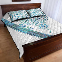Kahui Whetu Paua shell Kowhaiwhai Taniko Personalised Quilt Bed Set Manta Ray Shark-Turtle Maori Tribal Style LT9 - Polynesian Pride