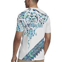 Kahui Whetu Paua shell Kowhaiwhai Taniko Personalised Rugby Jersey Manta Ray Shark-Turtle Maori Tribal Style LT9 - Polynesian Pride