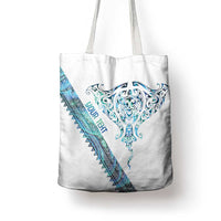 Kahui Whetu Paua shell Kowhaiwhai Taniko Personalised Tote Bag Manta Ray Shark-Turtle Maori Tribal Style LT9 - Polynesian Pride