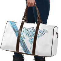 Kahui Whetu Paua shell Kowhaiwhai Taniko Personalised Travel Bag Manta Ray Shark-Turtle Maori Tribal Style LT9 - Polynesian Pride
