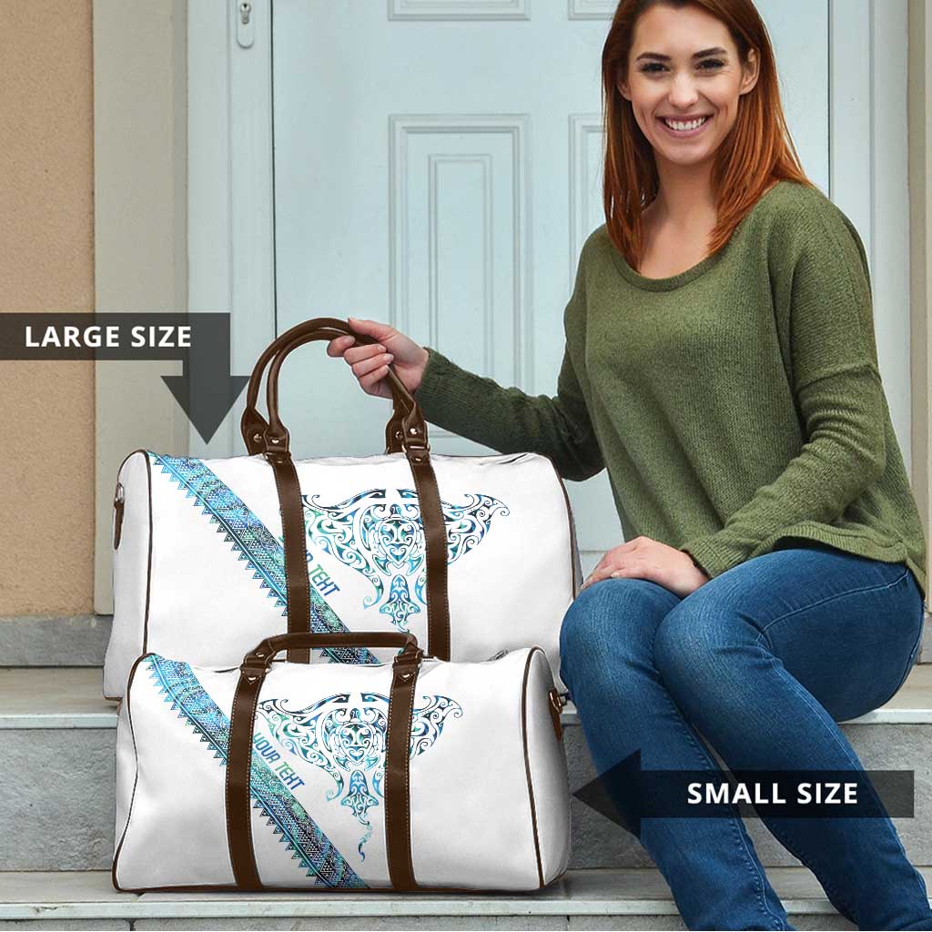 Kahui Whetu Paua shell Kowhaiwhai Taniko Personalised Travel Bag Manta Ray Shark-Turtle Maori Tribal Style LT9 - Polynesian Pride
