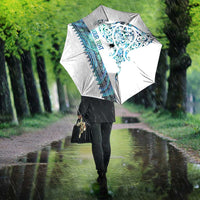Kahui Whetu Paua shell Kowhaiwhai Taniko Personalised Umbrella Manta Ray Shark-Turtle Maori Tribal Style LT9 - Polynesian Pride