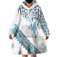Kahui Whetu Paua shell Kowhaiwhai Taniko Personalised Wearable Blanket Hoodie Manta Ray Shark-Turtle Maori Tribal Style LT9 - Polynesian Pride