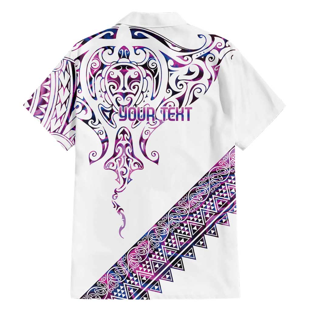 Mawhero Paua shell Kowhaiwhai Taniko Personalised Family Matching Summer Maxi Dress and Hawaiian Shirt Manta Ray Shark-Turtle Maori Tribal Style LT9 - Polynesian Pride