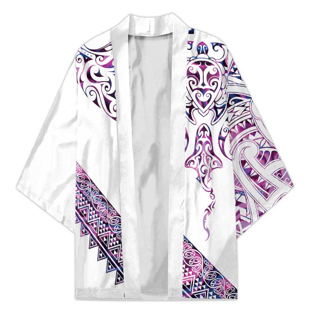 Mawhero Paua shell Kowhaiwhai Taniko Personalised Kimono Manta Ray Shark-Turtle Maori Tribal Style
