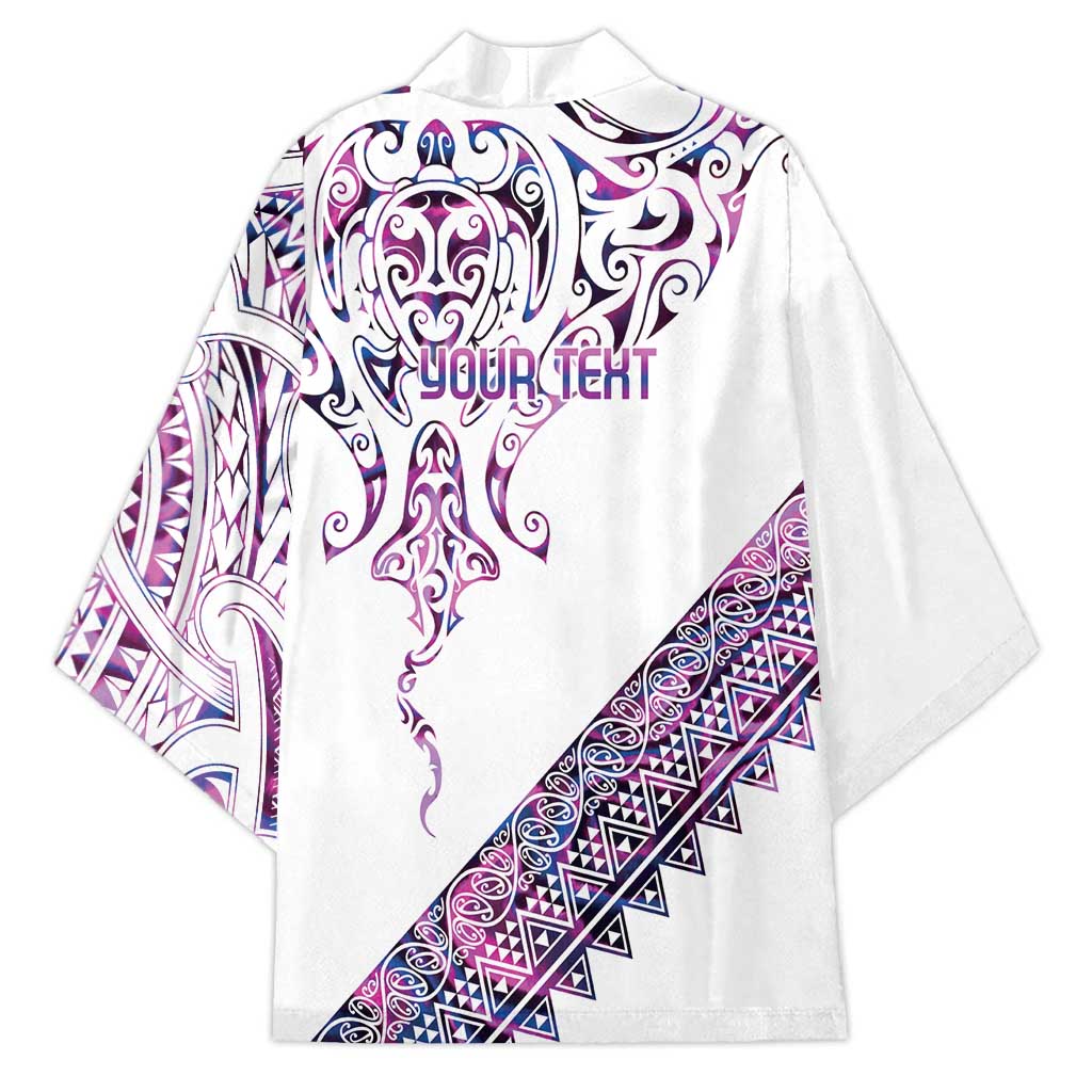 Mawhero Paua shell Kowhaiwhai Taniko Personalised Kimono Manta Ray Shark-Turtle Maori Tribal Style