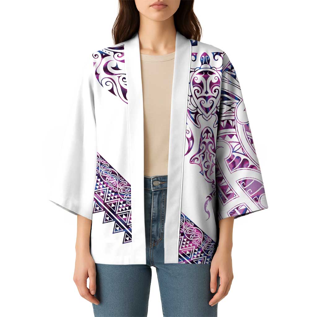 Mawhero Paua shell Kowhaiwhai Taniko Personalised Kimono Manta Ray Shark-Turtle Maori Tribal Style