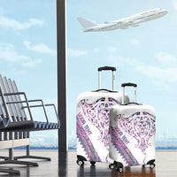 Mawhero Paua shell Kowhaiwhai Taniko Personalised Luggage Cover Manta Ray Shark-Turtle Maori Tribal Style LT9 - Polynesian Pride