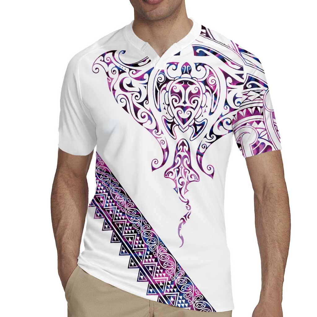 Mawhero Paua shell Kowhaiwhai Taniko Personalised Rugby Jersey Manta Ray Shark-Turtle Maori Tribal Style