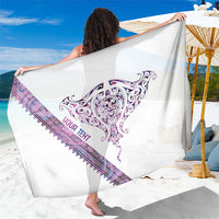 Mawhero Paua shell Kowhaiwhai Taniko Personalised Sarong Manta Ray Shark-Turtle Maori Tribal Style LT9 One Size 44 x 66 inches Pink - Polynesian Pride