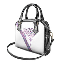 Mawhero Paua shell Kowhaiwhai Taniko Personalised Shoulder Handbag Manta Ray Shark-Turtle Maori Tribal Style LT9 - Polynesian Pride