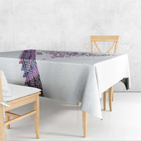 Mawhero Paua shell Kowhaiwhai Taniko Personalised Tablecloth Manta Ray Shark-Turtle Maori Tribal Style