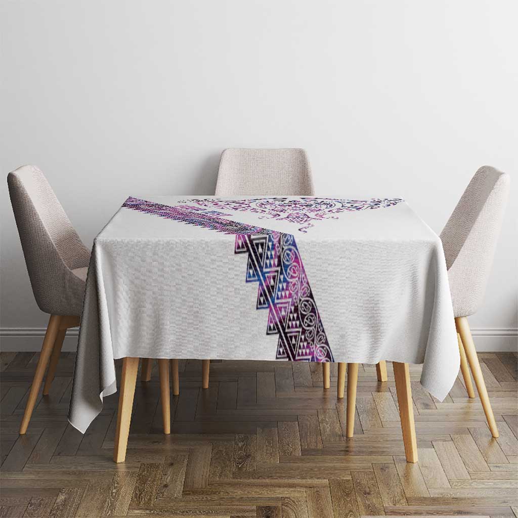Mawhero Paua shell Kowhaiwhai Taniko Personalised Tablecloth Manta Ray Shark-Turtle Maori Tribal Style