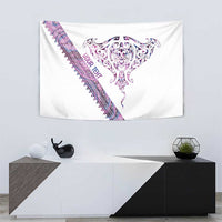 Mawhero Paua shell Kowhaiwhai Taniko Personalised Tapestry Manta Ray Shark-Turtle Maori Tribal Style LT9 - Polynesian Pride
