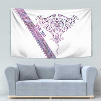 Mawhero Paua shell Kowhaiwhai Taniko Personalised Tapestry Manta Ray Shark-Turtle Maori Tribal Style LT9 - Polynesian Pride
