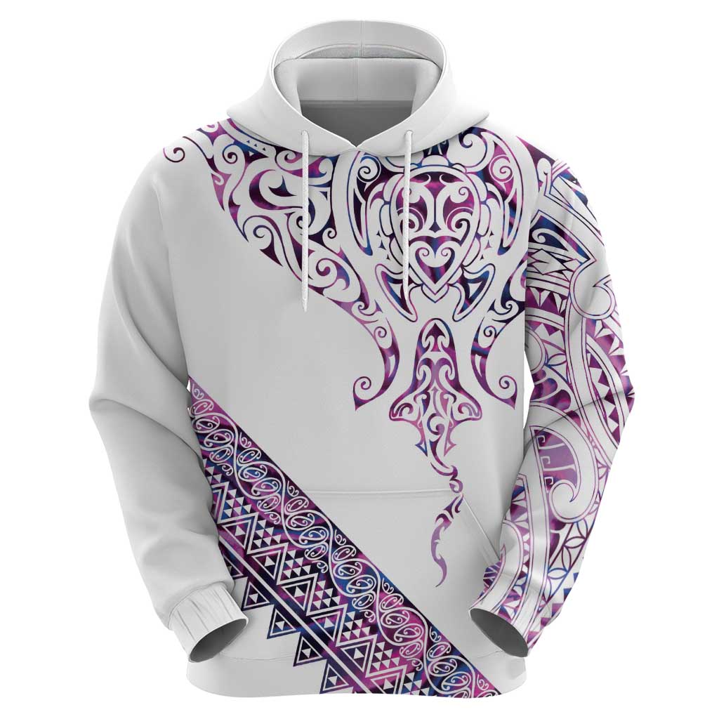 Mawhero Paua shell Kowhaiwhai Taniko Personalised Zip Hoodie Manta Ray Shark-Turtle Maori Tribal Style LT9 - Polynesian Pride