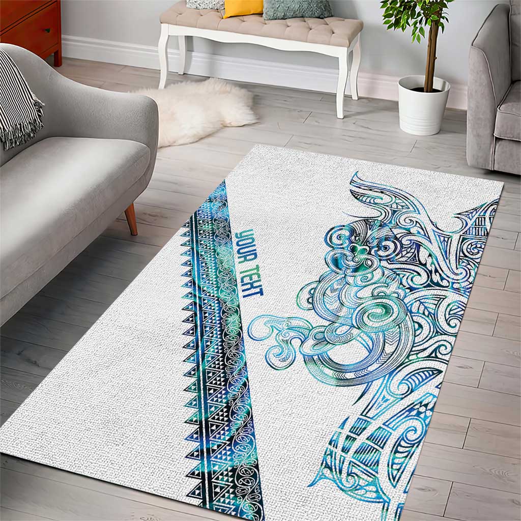 Kahui Whetu Paua shell Kowhaiwhai Taniko Personalised Area Rug Taniwha Maori Tribal Style LT9 - Polynesian Pride