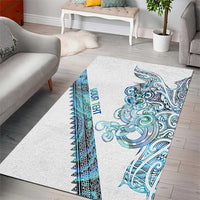 Kahui Whetu Paua shell Kowhaiwhai Taniko Personalised Area Rug Taniwha Maori Tribal Style LT9 - Polynesian Pride
