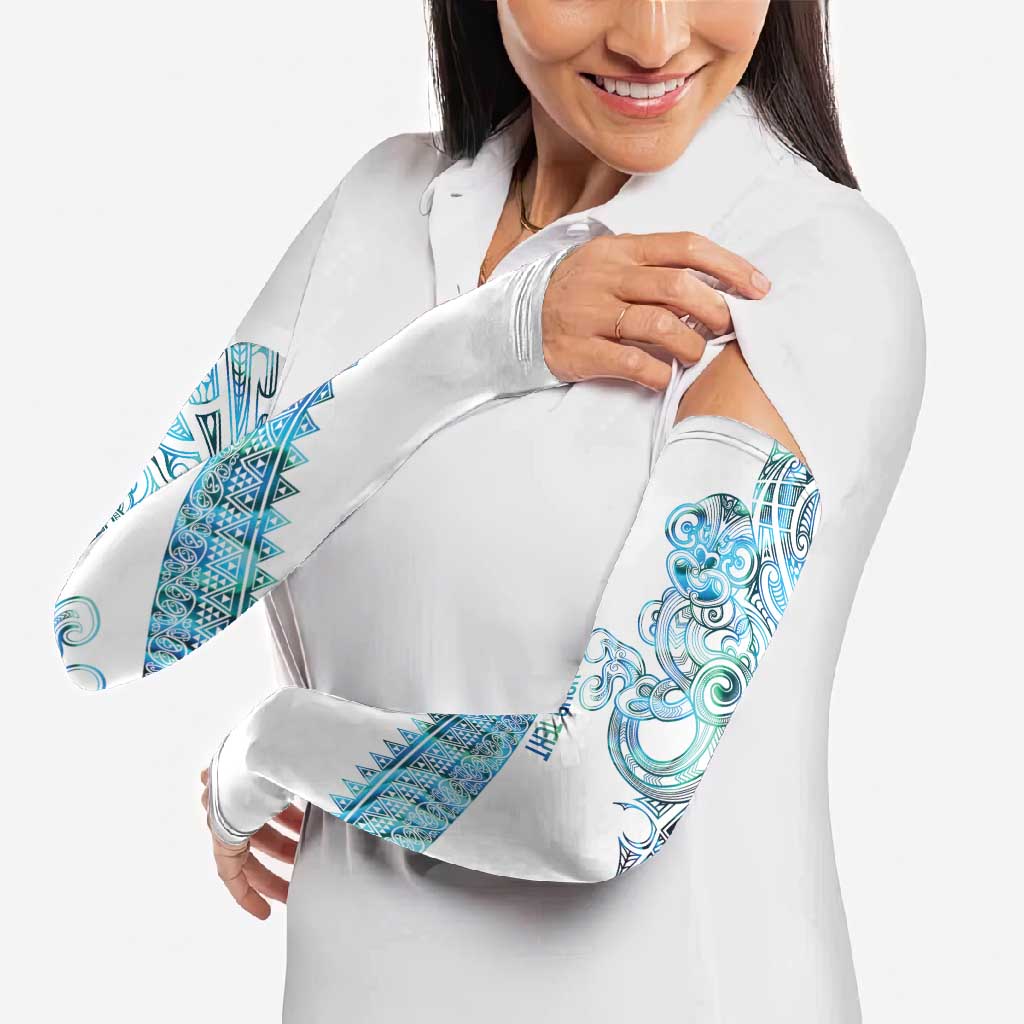 Kahui Whetu Paua shell Kowhaiwhai Taniko Personalised Arm Sleeves Taniwha Maori Tribal Style LT9 - Polynesian Pride