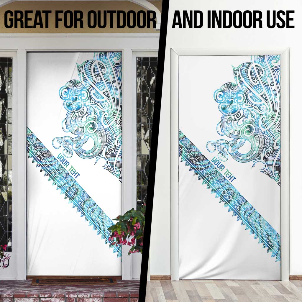 Kahui Whetu Paua shell Kowhaiwhai Taniko Personalised Door Cover Taniwha Maori Tribal Style LT9 - Polynesian Pride