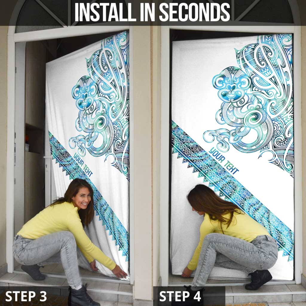 Kahui Whetu Paua shell Kowhaiwhai Taniko Personalised Door Cover Taniwha Maori Tribal Style LT9 - Polynesian Pride