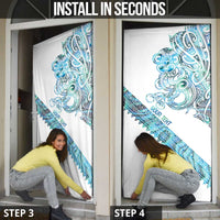Kahui Whetu Paua shell Kowhaiwhai Taniko Personalised Door Cover Taniwha Maori Tribal Style LT9 - Polynesian Pride