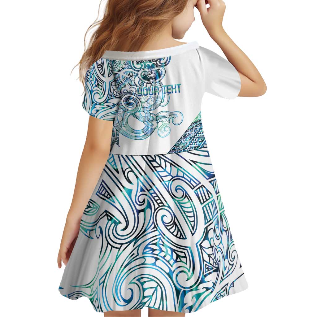 Kahui Whetu Paua shell Kowhaiwhai Taniko Personalised Family Matching Summer Maxi Dress and Hawaiian Shirt Taniwha Maori Tribal Style LT9 - Polynesian Pride