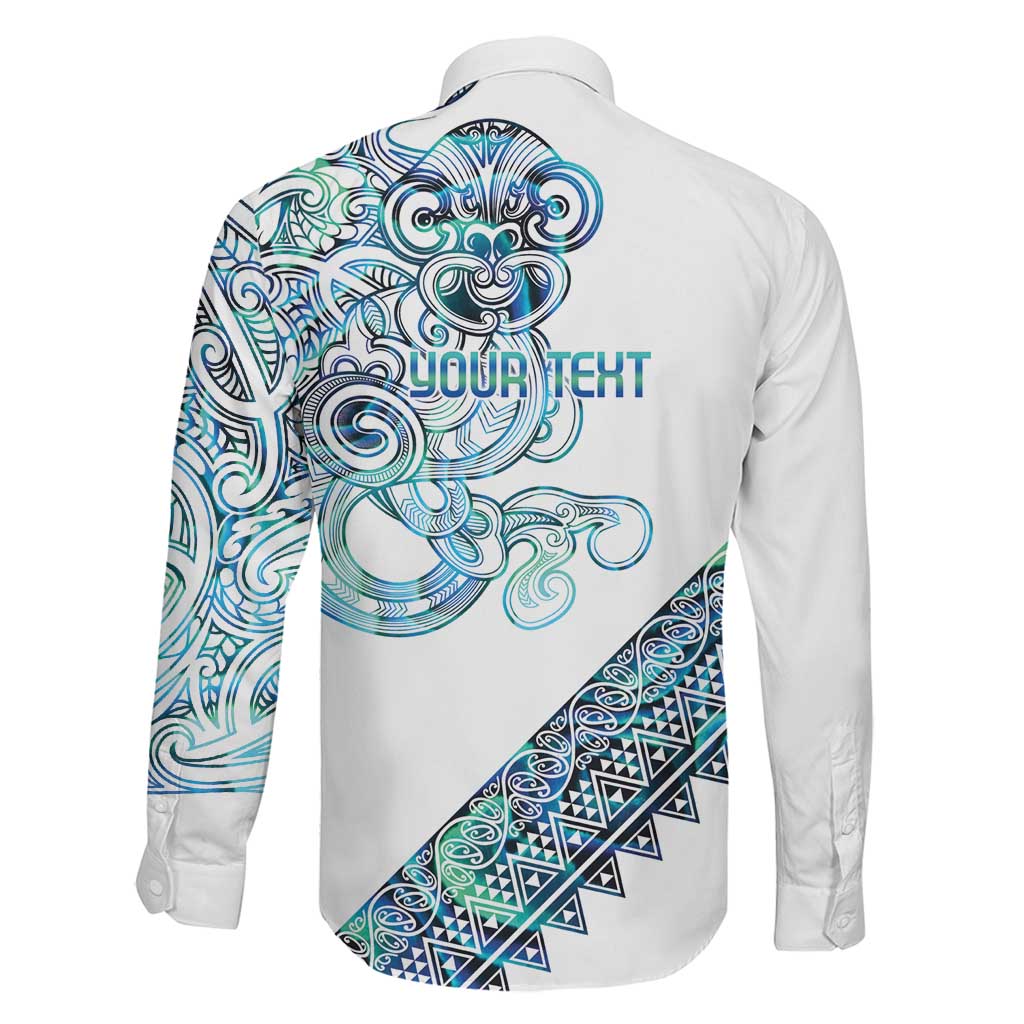 Kahui Whetu Paua shell Kowhaiwhai Taniko Personalised Family Matching Tank Maxi Dress and Hawaiian Shirt Taniwha Maori Tribal Style LT9 - Polynesian Pride