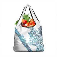 Kahui Whetu Paua shell Kowhaiwhai Taniko Personalised Grocery Bag Taniwha Maori Tribal Style LT9 1-pack One Size Blue - Polynesian Pride