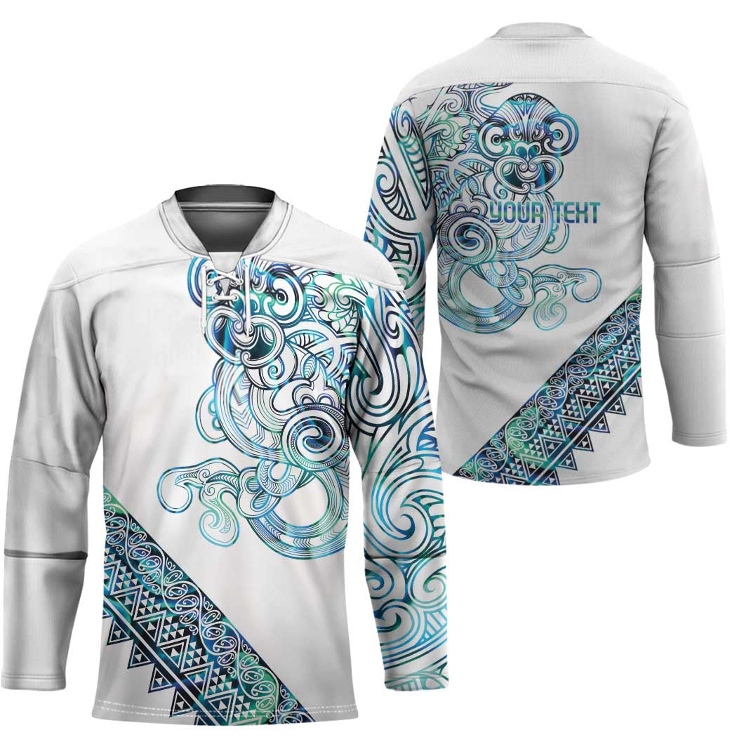 Kahui Whetu Paua shell Kowhaiwhai Taniko Personalised Hockey Jersey Taniwha Maori Tribal Style LT9 - Polynesian Pride