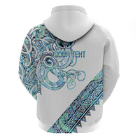 Kahui Whetu Paua shell Kowhaiwhai Taniko Personalised Hoodie Taniwha Maori Tribal Style LT9 - Polynesian Pride