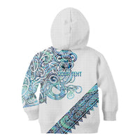 Kahui Whetu Paua shell Kowhaiwhai Taniko Personalised Kid Hoodie Taniwha Maori Tribal Style LT9 - Polynesian Pride