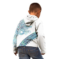 Kahui Whetu Paua shell Kowhaiwhai Taniko Personalised Kid Hoodie Taniwha Maori Tribal Style LT9 - Polynesian Pride