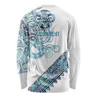 Kahui Whetu Paua shell Kowhaiwhai Taniko Personalised Long Sleeve Shirt Taniwha Maori Tribal Style LT9 - Polynesian Pride