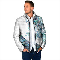 Kahui Whetu Paua shell Kowhaiwhai Taniko Personalised Padded Jacket Taniwha Maori Tribal Style