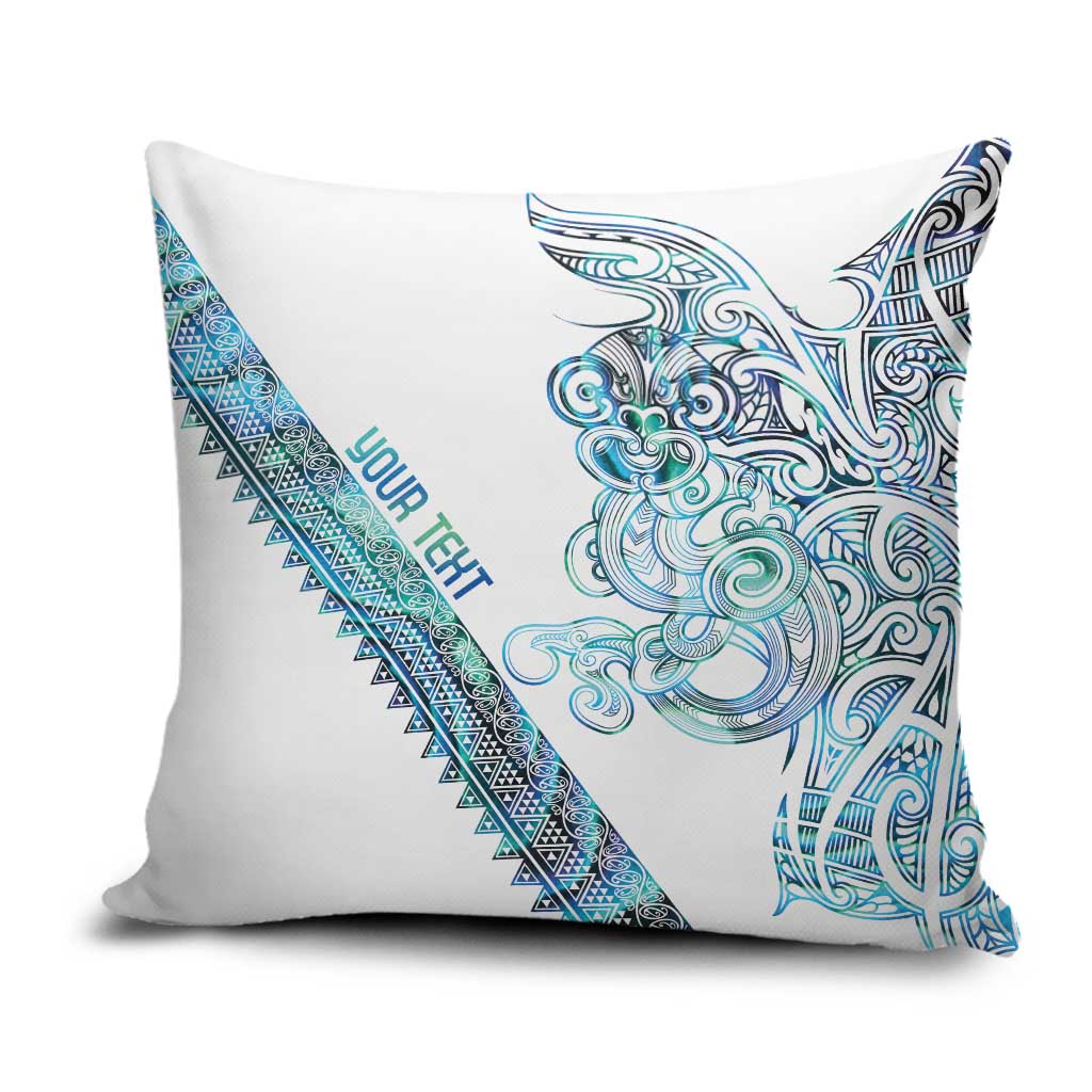 Kahui Whetu Paua shell Kowhaiwhai Taniko Personalised Pillow Cover Taniwha Maori Tribal Style LT9 Blue - Polynesian Pride