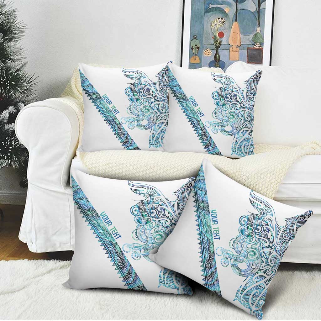 Kahui Whetu Paua shell Kowhaiwhai Taniko Personalised Pillow Cover Taniwha Maori Tribal Style LT9 - Polynesian Pride