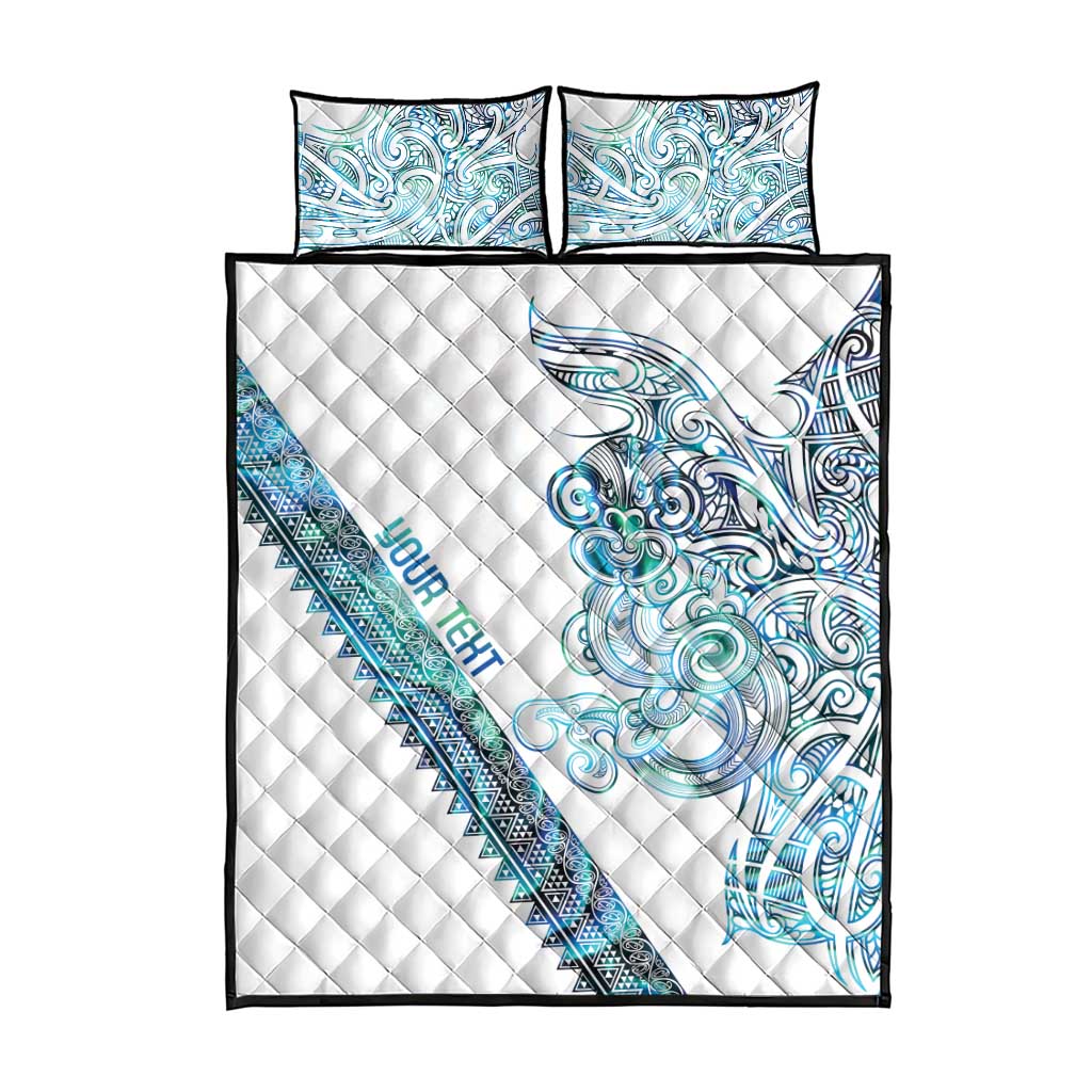 Kahui Whetu Paua shell Kowhaiwhai Taniko Personalised Quilt Bed Set Taniwha Maori Tribal Style LT9 - Polynesian Pride