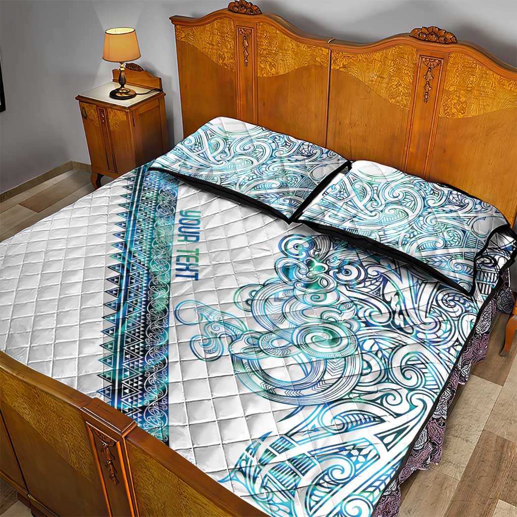 Kahui Whetu Paua shell Kowhaiwhai Taniko Personalised Quilt Bed Set Taniwha Maori Tribal Style LT9 - Polynesian Pride